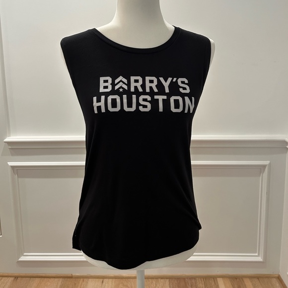 Barry’s Tops - Barry’s Houston Black Tank Top Size Small